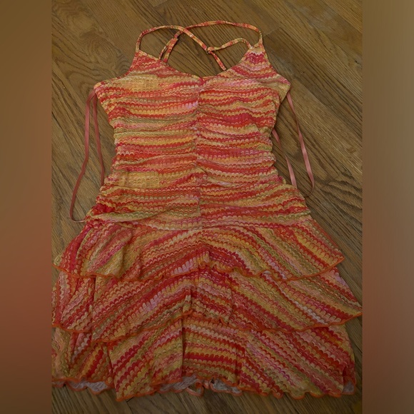 Wild Fable Vibrant Colored Ruffled Sun Dress - Picture 1 of 3